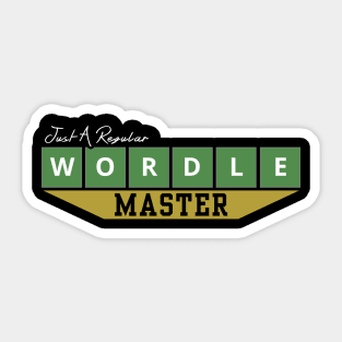 Regular Master of Wordle - Wordler Sticker